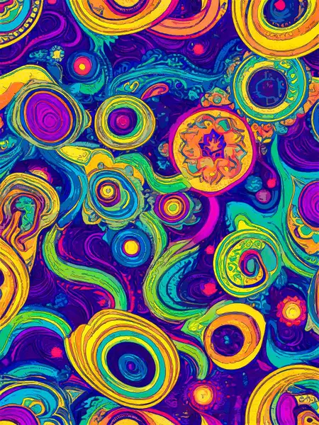 Живой Современный Динамичный Абстрактный Фон Потрясающим Массивом Ярких Разнообразных Цветов — стоковое фото