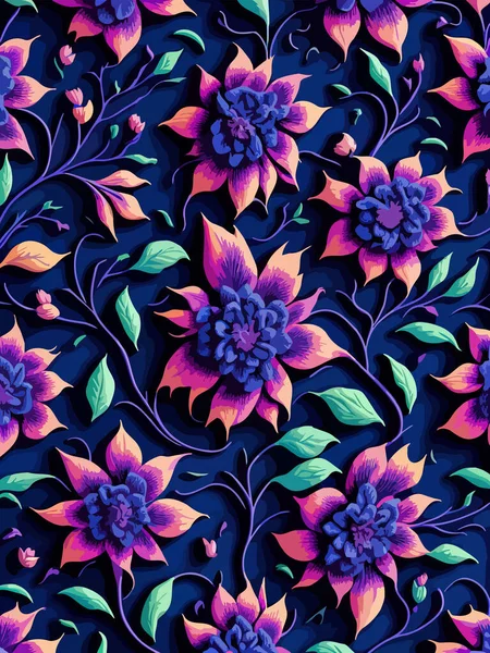 Illustrations Vectorielles Représentant Des Fleurs Formes Géométriques Des Fleurs Sauvages — Image vectorielle