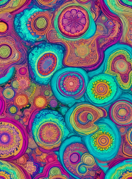 Fleur Sauvage Colorée Fond Vectoriel Abstrait Est Design Vibrant Captivant — Image vectorielle