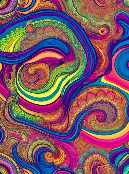Красочный Wildflower Abstrab Vector Background Яркий Захватывающий Дизайн Представляющий Собой — стоковый вектор