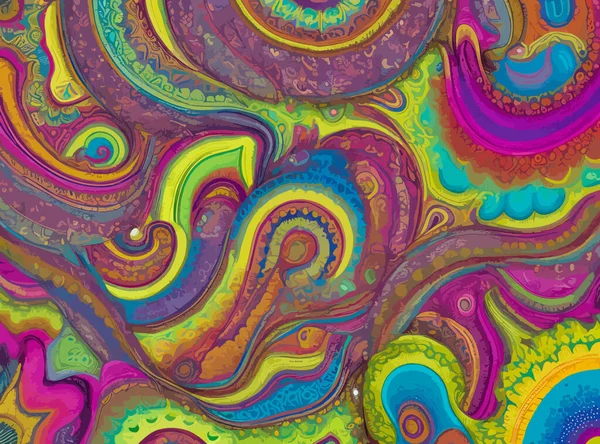 Colorido Wildflower Abstract Vector Background Diseño Vibrante Cautivador Que Cuenta — Archivo Imágenes Vectoriales