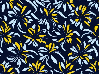 Vektör grafikleri kullanılarak yaratılmış soyut çiçek desenlerinin büyüleyici bir görüntüsü. Sanat eserleri, doğanın güzelliği ve karmaşık çiçek unsurları ile soyutlamanın ifade özgürlüğünü birleştirir..