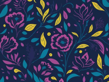 Doğadan esinlenilmiş Soyut Vektör tasarımı. Çiçekleri, geometrik şekilleri ve vahşi çiçekleri tasvir eden vektör çizimleri.