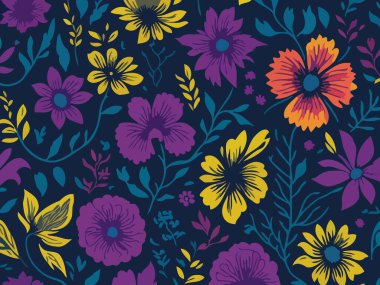 Doğadan esinlenilmiş Soyut Vektör tasarımı. Çiçekleri, geometrik şekilleri ve vahşi çiçekleri tasvir eden vektör çizimleri.