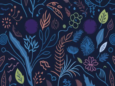 Doğadan esinlenilmiş Soyut Vektör Tasarımı