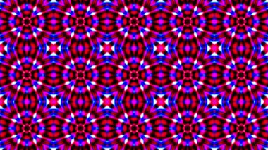 Canlı Renkli Neon Kaleydoskop Arkaplanı.