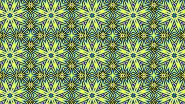 Canlı, neon renkli Kaleydoskop Arkaplanı. Soyut illüstrasyon. 4K.