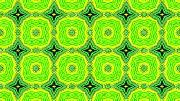 Barevný Pestrobarevný Neonový Kaleidoskop Pozadí Abstraktní Ilustrace — Stock video