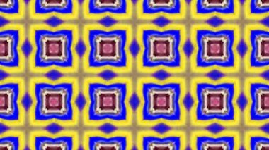 Görüntü hareketi Soyut neon kaleydoskop arkaplanı. 4K kaleydoskop hareketleri kusursuz. Benzersiz doku kaleydoskop tasarımı.