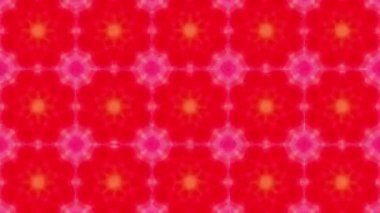 Görüntü hareketi Soyut neon kaleydoskop arkaplanı. 4K kaleydoskop hareketleri kusursuz. Benzersiz doku kaleydoskop tasarımı.