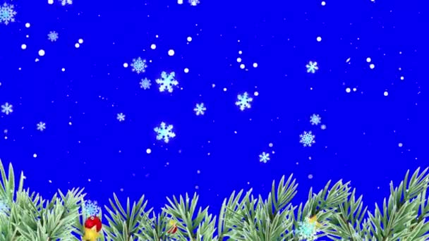 Karácsonyi Ünnepség Boldog Évet Animációs Grafika Felbontás — Stock videók