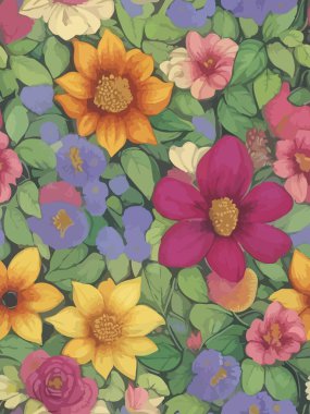 Vektör grafikleri kullanılarak yaratılmış soyut çiçek desenlerinin büyüleyici bir görüntüsü. Sanat eserleri, doğanın güzelliği ve karmaşık çiçek unsurları ile soyutlamanın ifade özgürlüğünü birleştirir..