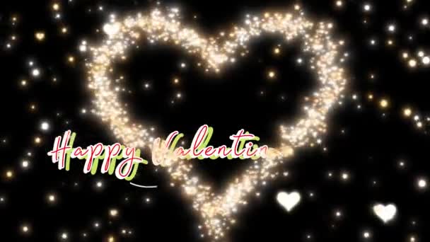 Happy Valentine Day Hearts — стоковое видео