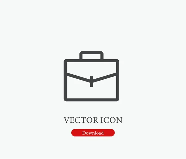 Bőrönd Vektor Ikon Symbol Line Art Style Design Presentation Weboldal — Stock Vector