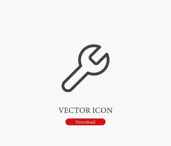 Réparer Icône Vectorielle Symbole Style Line Art Pour Design Présentation — Image vectorielle