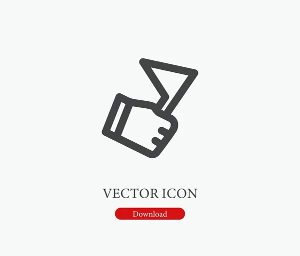 Icono Vector Control Inundaciones Símbolo Línea Estilo Arte Para Elementos — Vector de stock