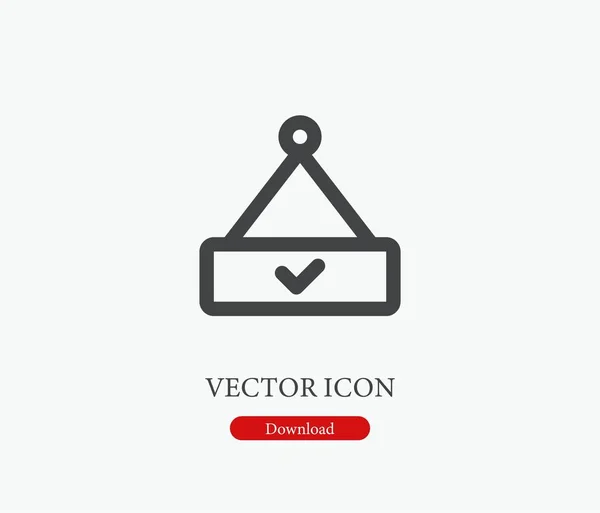 Vektor Symbol Öffnen Symbol Line Art Style Für Design Präsentation — Stockvektor
