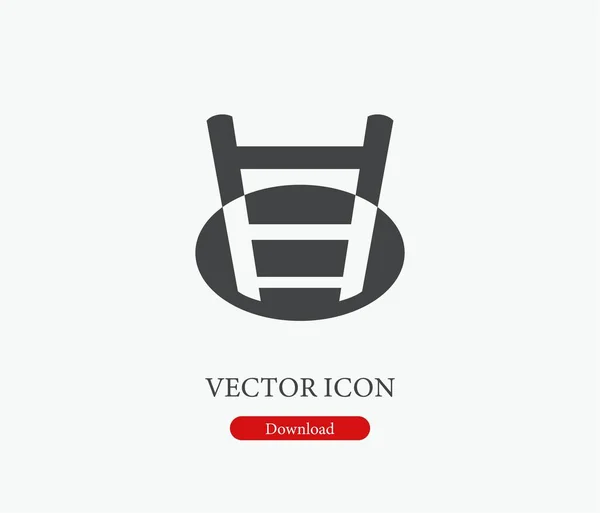 Stegvektorikon Symbol Line Art Style Design Presentation Webbplats Eller Apps — Stock vektor