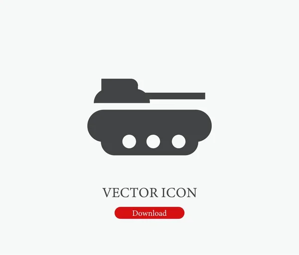 Icono Vector Tanque Símbolo Línea Estilo Arte Para Elementos Diseño — Vector de stock