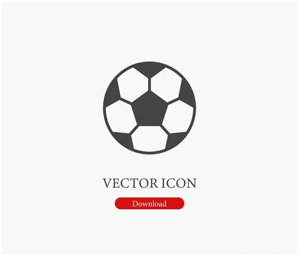Ikon Vektor Bola Simbol Dalam Gaya Seni Garis Untuk Desain - Stok Vektor