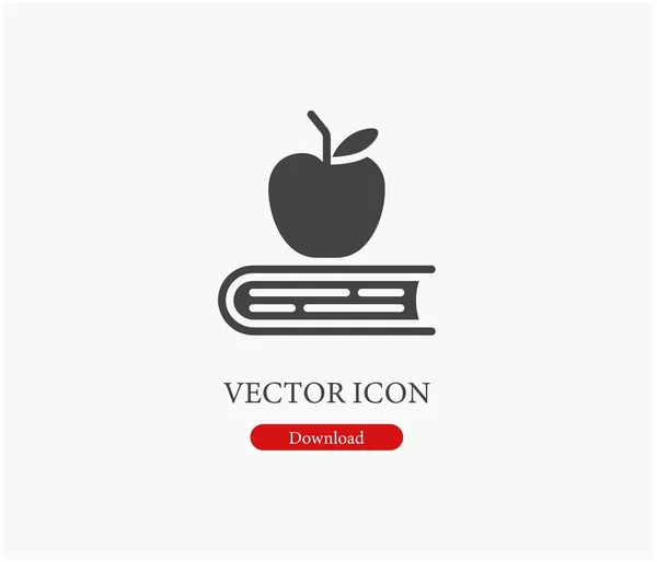 Icono Del Vector Libro Símbolo Línea Estilo Arte Para Elementos — Vector de stock