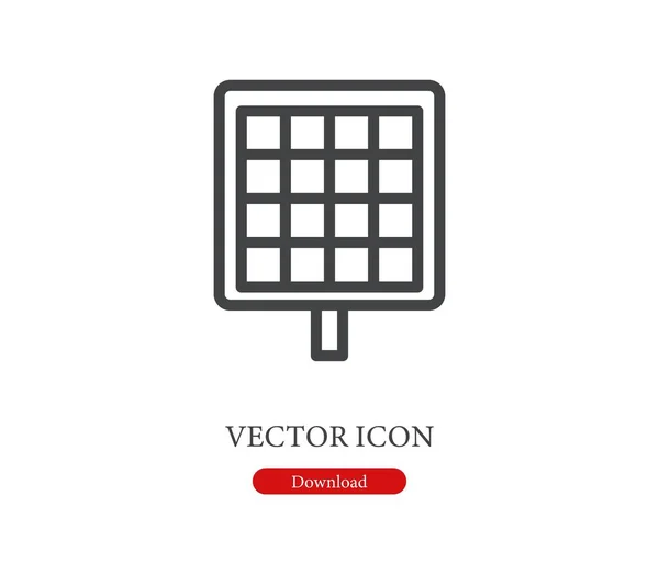 Icono Vector Barbacoa Símbolo Línea Estilo Arte Para Elementos Diseño — Vector de stock