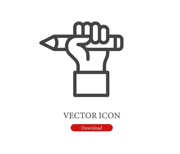 Mig Pennvektorikonen Symbol Line Art Style Design Presentation Webbplats Eller — Stock vektor