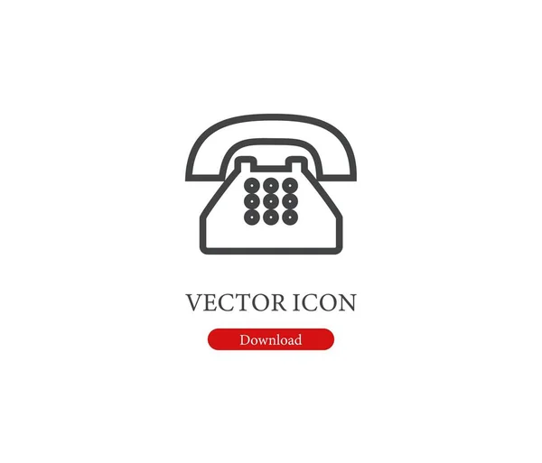 Значок Вектора Телефона Стилистике Line Art Дизайна Презентации Словесности Иллюстрация — стоковый вектор