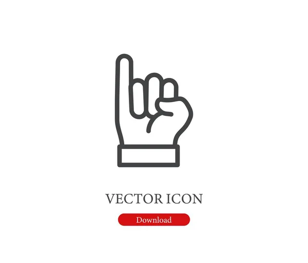 Значок Вектора Обещания Стилистике Line Art Дизайна Презентации Словесности Обещай — стоковый вектор