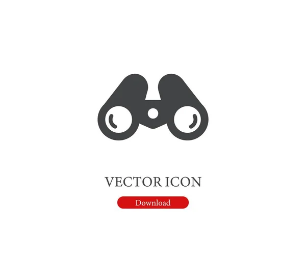 Spyglass Vektor Symbol Symbol Line Art Style Für Design Präsentation — Stockvektor