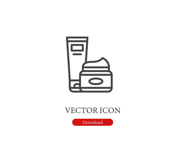 Hautpflege Vektor Symbol Symbol Line Art Style Für Design Präsentation — Stockvektor