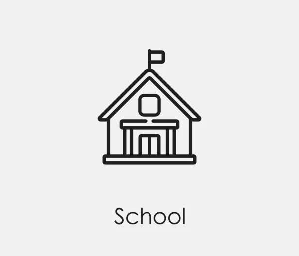 家のベクトルアイコン デザイン プレゼンテーション ウェブサイトやモバイルアプリの要素 ロゴのためのラインアートスタイルのシンボル 家のシンボルイラスト ピクセルベクトルグラフィックス ベクター — ストックベクタ