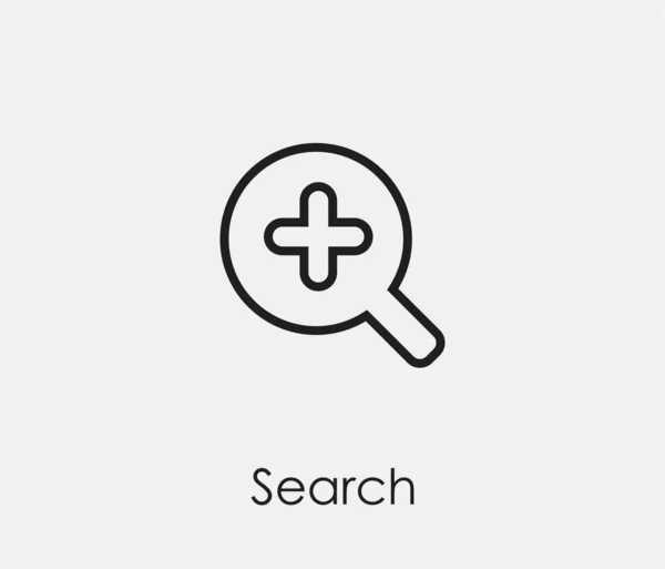 Search Vector Icon Symbol Line Art Style Design Presentation Website — Stock Vector