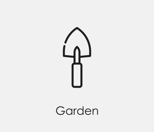Ícone Vetor Jardim Símbolo Linha Art Style Design Apresentação Site — Vetor de Stock