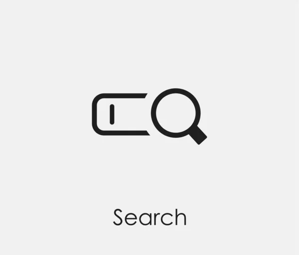 Search Vector Icon Symbol Line Art Style Design Presentation Website — Stock Vector
