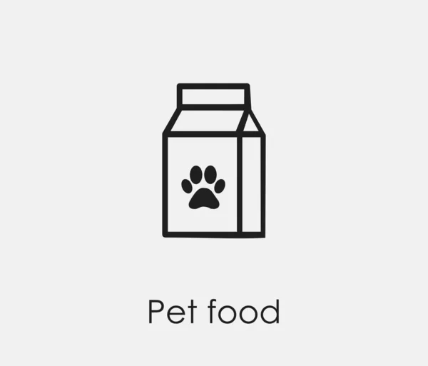 宠物矢量图标 用于设计 网站或移动应用程序元素 标志的线条艺术风格符号 宠物食品符号图解 Pixel矢量图形 — 图库矢量图片