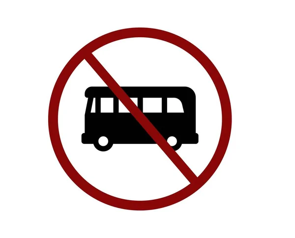 Kein Bus Symbol Vektor Lineares Stilschild Für Mobiles Konzept Und — Stockvektor