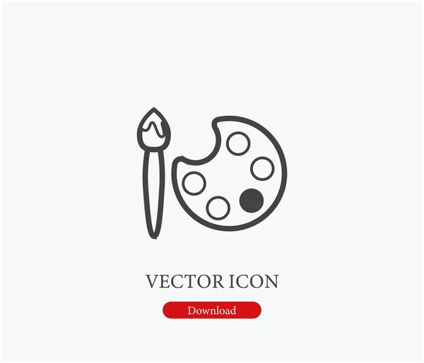 Значок Вектора Краски Стилистике Line Art Дизайна Презентации Мобильных Приложений — стоковый вектор