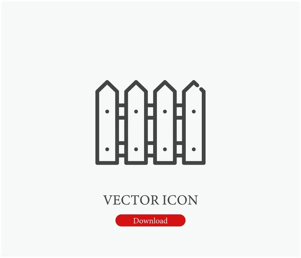 Icono Vector Piquete Símbolo Línea Estilo Arte Para Diseño Presentación — Vector de stock
