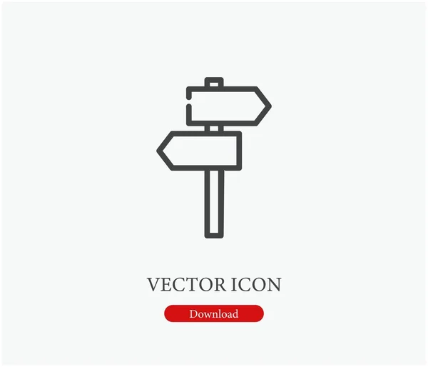 Icono Vector Señal Símbolo Línea Estilo Arte Para Diseño Presentación — Vector de stock