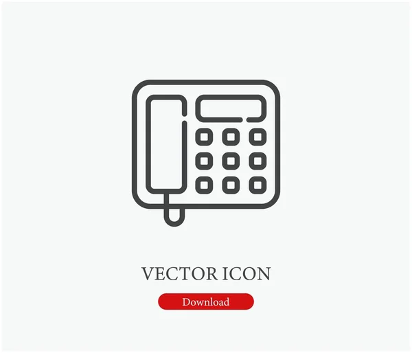 Значок Вектора Телефона Стилистике Line Art Дизайна Презентации Мобильных Приложений — стоковый вектор