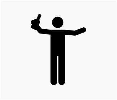 Adam vektör ikonu içiyor. Düzenlenebilir felç. Satır Sanat Biçimi Tasarım, Sunum, Web Sitesi veya Uygulama Elementleri Sembolü. Piksel vektör grafikleri - Vektör