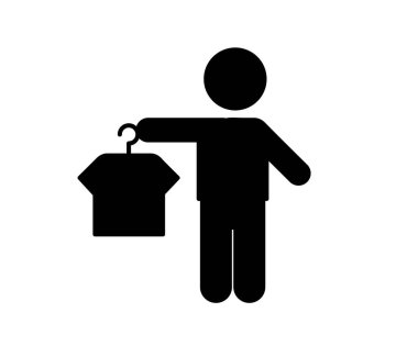 Satıcı vektör simgesi. Düzenlenebilir felç. Satır Sanat Biçimi Tasarım, Sunum, Web Sitesi veya Uygulama Elementleri Sembolü. Piksel vektör grafikleri - Vektör