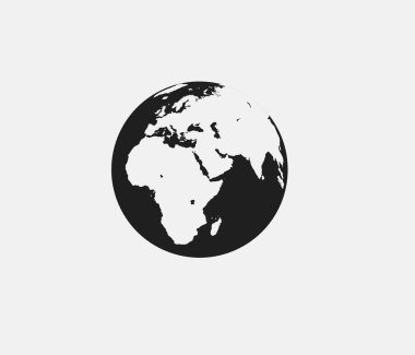 Dünya vektör simgesi. Çizgi Sanat Tasarım, Sunum, Web Sitesi veya Mobil Uygulamalar, Logo için Sembol. Piksel vektör grafikleri - Vektör