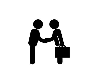 İş vektör simgesi. Satır Sanat Biçimi Tasarım, Sunum, Web Sitesi veya Uygulama Elementleri Sembolü. Sembol çizimi. Piksel vektör grafikleri. 