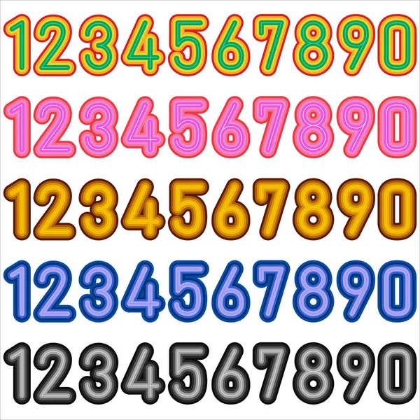 Ένας Αριθμός Είναι Ένα Είδος Γράμματος Που Πρέπει Χρησιμοποιούμε Όλη — Διανυσματικό Αρχείο