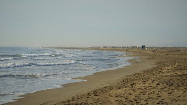 Akdeniz 'in Akdeniz' deki kumlu plajı.