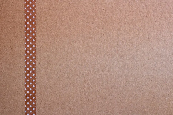 Kahverengi Işi Kağıdının Arka Planı Görüntünün Sol Tarafında Küçük Beyaz — Stok fotoğraf