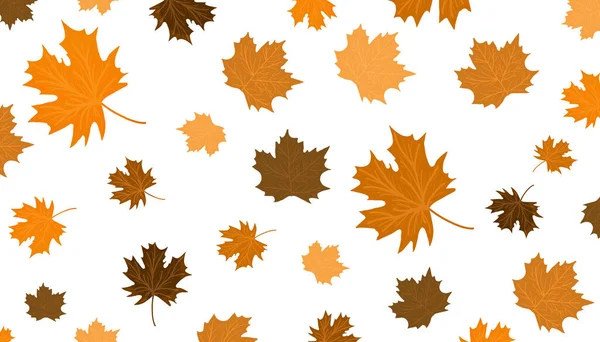 Background Leaves Orange Brown Tones Autumn Background Thanksgiving Concept — Stock Photo, Image