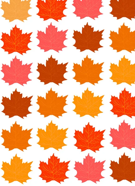 Hintergrund Der Blätter Orange Rot Und Braun Herbst Hintergrund Erntedankkonzept — Stockfoto
